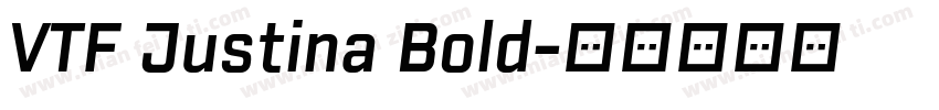 VTF Justina Bold字体转换